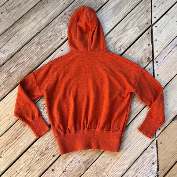 Madewell Women's Clairview Hoodie Sweater Color Maple Glow Size XS - Picture 7 of 10